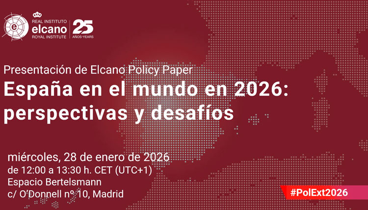 ‘Spain in the world in 2026: perspectives and challenges’, at the Real Instituto Elcano