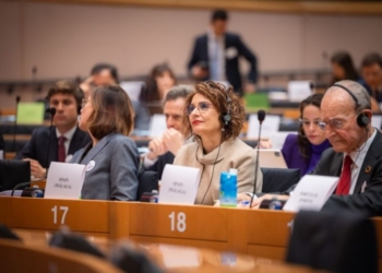 María Jesús Montero defiende en la Eurocámara la candidatura de Málaga para albergar la Autoridad Aduanera Europea