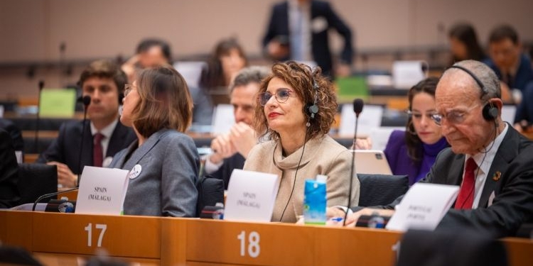 María Jesús Montero defiende en la Eurocámara la candidatura de Málaga para albergar la Autoridad Aduanera Europea