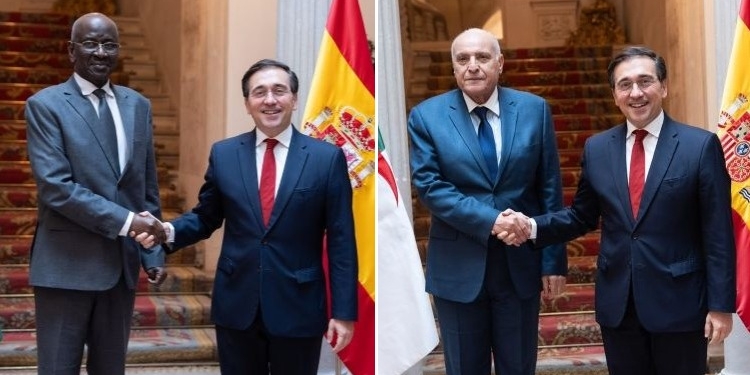 Albares recibe en Madrid a sus homólogos de Mauritania y Argelia