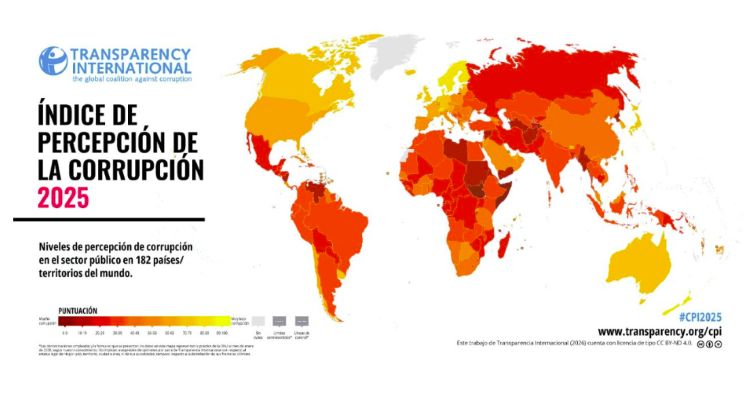 Spain’s ranking in the global corruption perceptions index worsens by three places