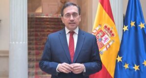 José Manuel Albares hablando sobre el tratado de Gibraltar en el Congreso