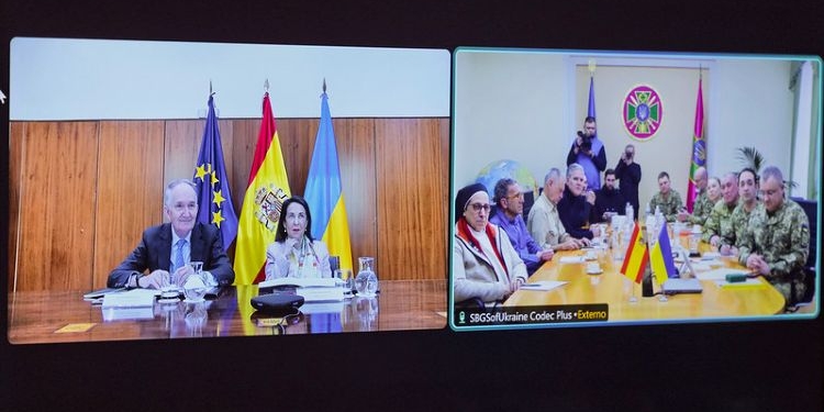 Videoconferencia entre autoridades españolas y ucranianas sobre defensa