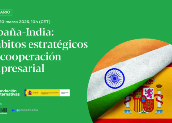 Cartel del seminario sobre cooperación empresarial entre España e India