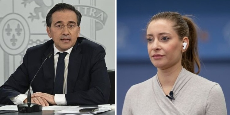 The PP criticizes Sánchez’s “no to war” stance, and Albares calls it the “party of the Iraq war”