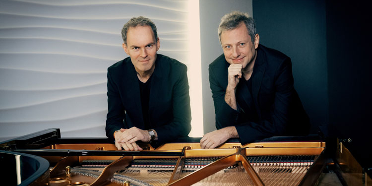 David Bismuth y Maxime Zecchini durante un concierto de piano