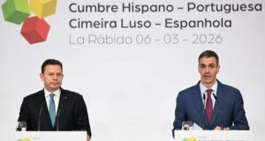 Pedro Sánchez y Luís Montenegro en la cumbre hispano-portuguesa en La Rábida