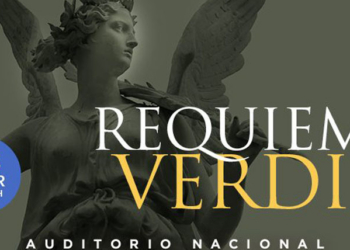 Cartel del Réquiem de Verdi en el Auditorio Nacional de Madrid
