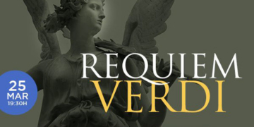 Cartel del Réquiem de Verdi en el Auditorio Nacional de Madrid