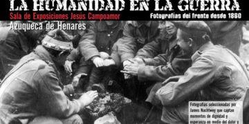 Fotografía de la exposición La humanidad en guerra en Azuqueca de Henares