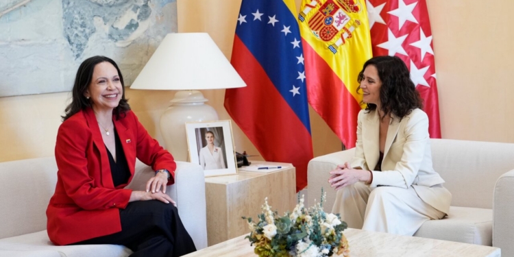 Corina Machado defends in Madrid the US commitment to a “transition to democracy with free elections”