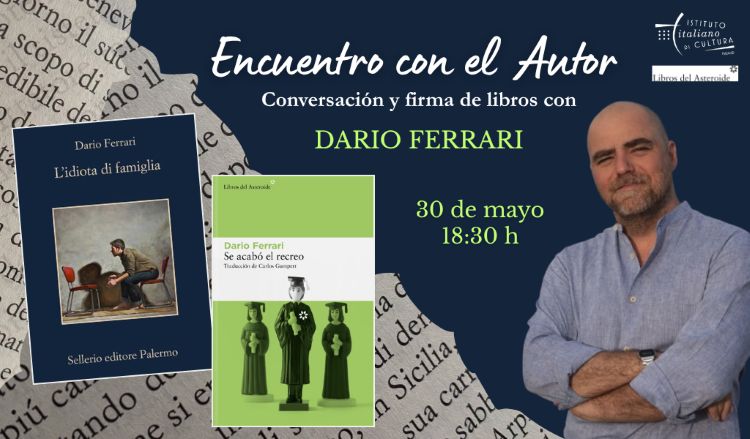 Dario Ferrari en evento de firma de libros en Madrid
