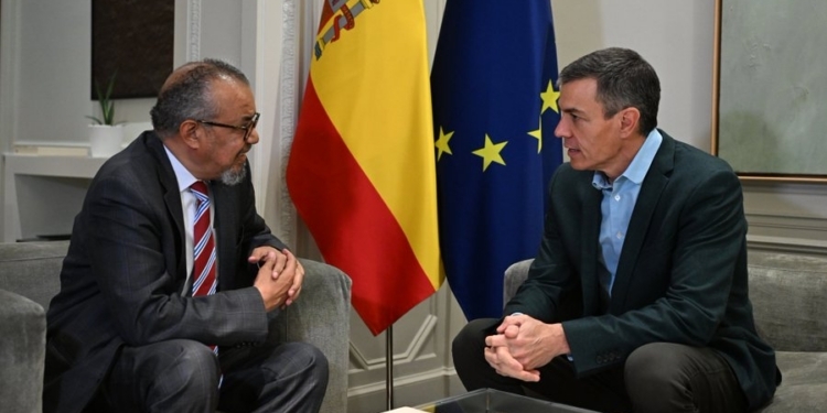 Hantavirus: Sánchez se reúne con el director de la OMS: “España estará siempre del lado de quienes necesitan ayuda”