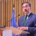 José Manuel Albares hablando sobre ataques a instalaciones médicas
