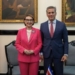José Manuel Albares y Manuel Tovar posando en un encuentro oficial