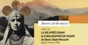 Cartel del Festival de Cine Africano de Tarifa 2026 con información sobre la proyección.
