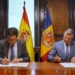 Ministros de España y Andorra firmando un acuerdo de transformación digital