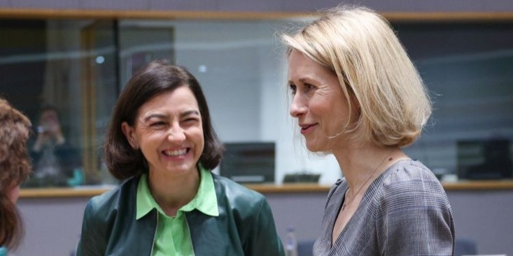 Eva Granados y Kaja Kallas en reunión sobre cooperación al desarrollo en Bruselas