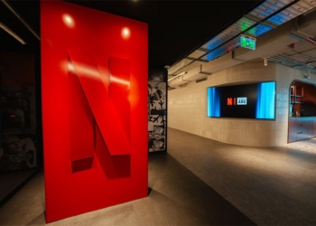 Interior de las nuevas oficinas de Netflix en Villa Crespo, Buenos Aires.