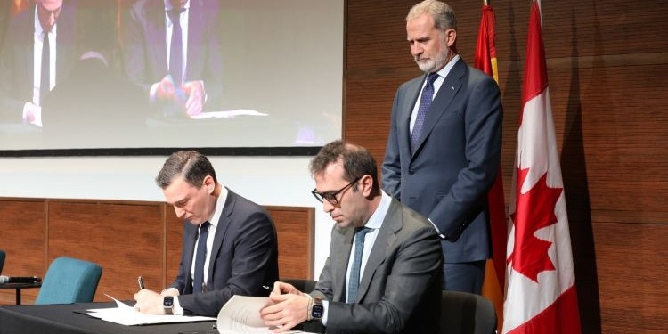 Spain and Canada sign an agreement on artificial intelligence in Toronto in the presence of the King