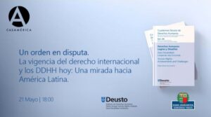 Cartel del evento sobre derechos humanos en Casa de América