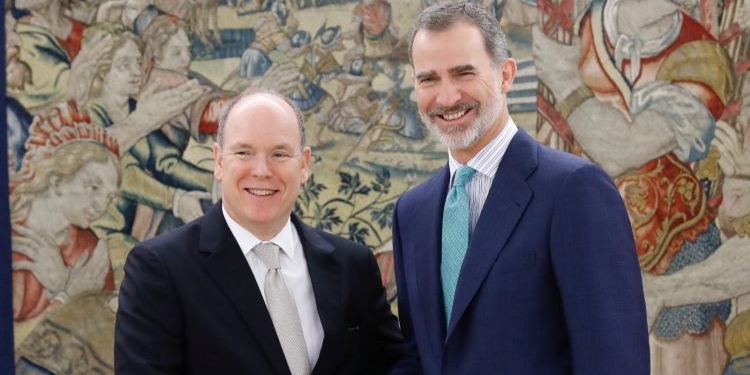 Prince Albert II visits Madrid to mark the 150th anniversary of the first diplomatic mission between Spain and Monaco