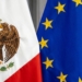 Banderas de México y la Unión Europea en un evento oficial