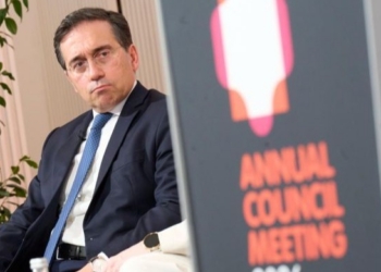 Ministro José Manuel Albares en reunión del Consejo Europeo en Viena