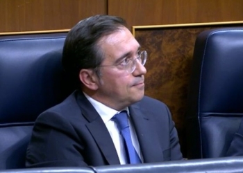 José Manuel Albares durante su intervención en el Pleno del Congreso sobre el Sáhara Occidental