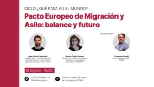 Expertos discutiendo el Pacto Europeo de Migración y Asilo en CIDOB