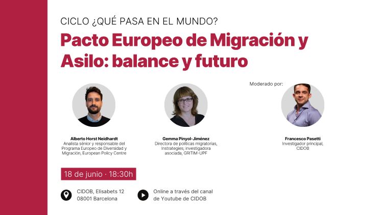 Experts to Analyze the Implementation of the European Pact on Migration and Asylum at CIDOB