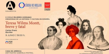 Cartel de la conferencia sobre Teresa Wilms Montt en Casa de América