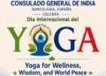Cartel del Día Internacional del Yoga en Barcelona
