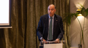 Embajador de Argentina en Madrid durante la celebración del Día Nacional