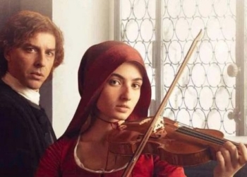 Escena de la película Primavera con violinista y maestro