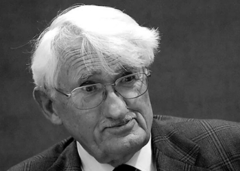 Retrato de Jürgen Habermas en un evento sobre Europa