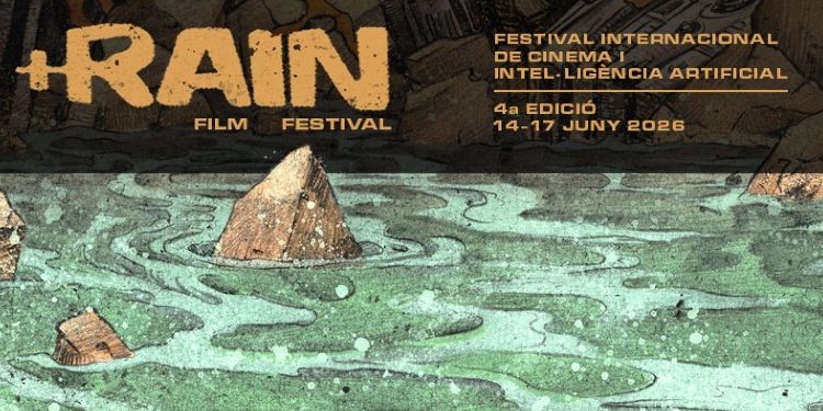 Cartel del festival de cine sobre inteligencia artificial +RAIN 2026