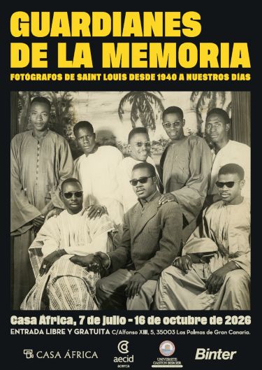 Cartel de la exposición Guardianes de la memoria en Casa África