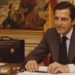 Adolfo Suárez en su despacho durante la Transición española