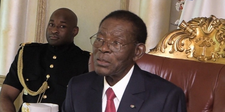 Teodoro Obiang Nguema durante una reunión gubernamental en Guinea Ecuatorial