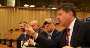 Fabián Picardo hablando en la ONU sobre Gibraltar y la UE