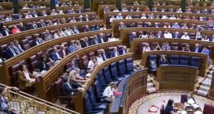 Vista del pleno del Congreso de los Diputados durante la aprobación del tratado con Francia
