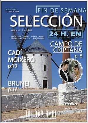 Portada de la revista Selección Fin de Semana con molinos de viento