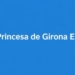 Logo del Premio Princesa de Girona Escuela del Año en fondo azul