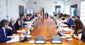 Reunión del Gobierno español sobre los fondos Next Generation en el Palacio de la Moncloa.