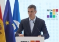 Pedro Sánchez durante la inauguración de la sede de ONU Turismo en Madrid