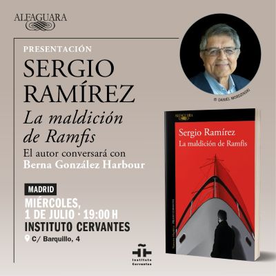 Sergio Ramírez presenta su novela La maldición de Ramfis en el Instituto Cervantes