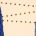 Ilustración abstracta de dos rocas conectadas por puntos