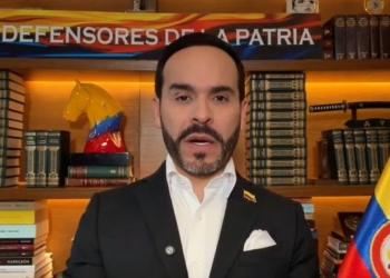 Abelardo de la Espriella durante su discurso en la investidura presidencial.