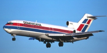 Avión de la República Dominicana en vuelo